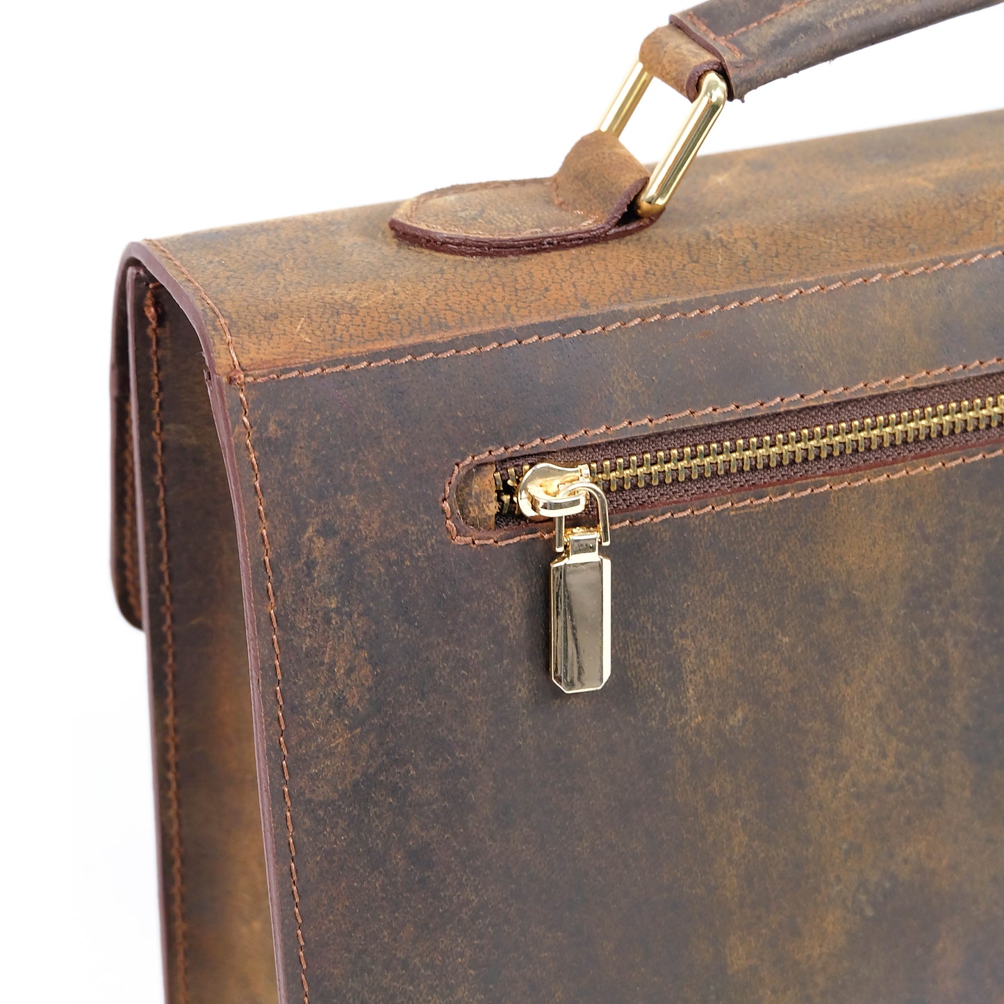 MAHARLIKA Bag in Rustic Dark Brown -  Genuine Leather