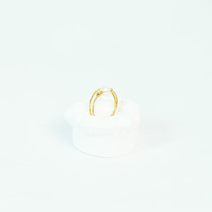 Twisted Mini Pearl Open Ring - Fresh Water Palawan Pearls