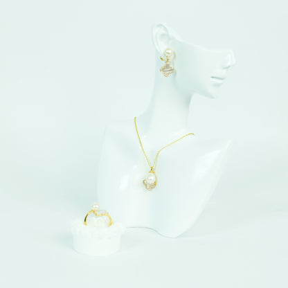 Lucky Four-leaf Clover Mother of Pearl Set - Fresh Water Palawan Pearls
