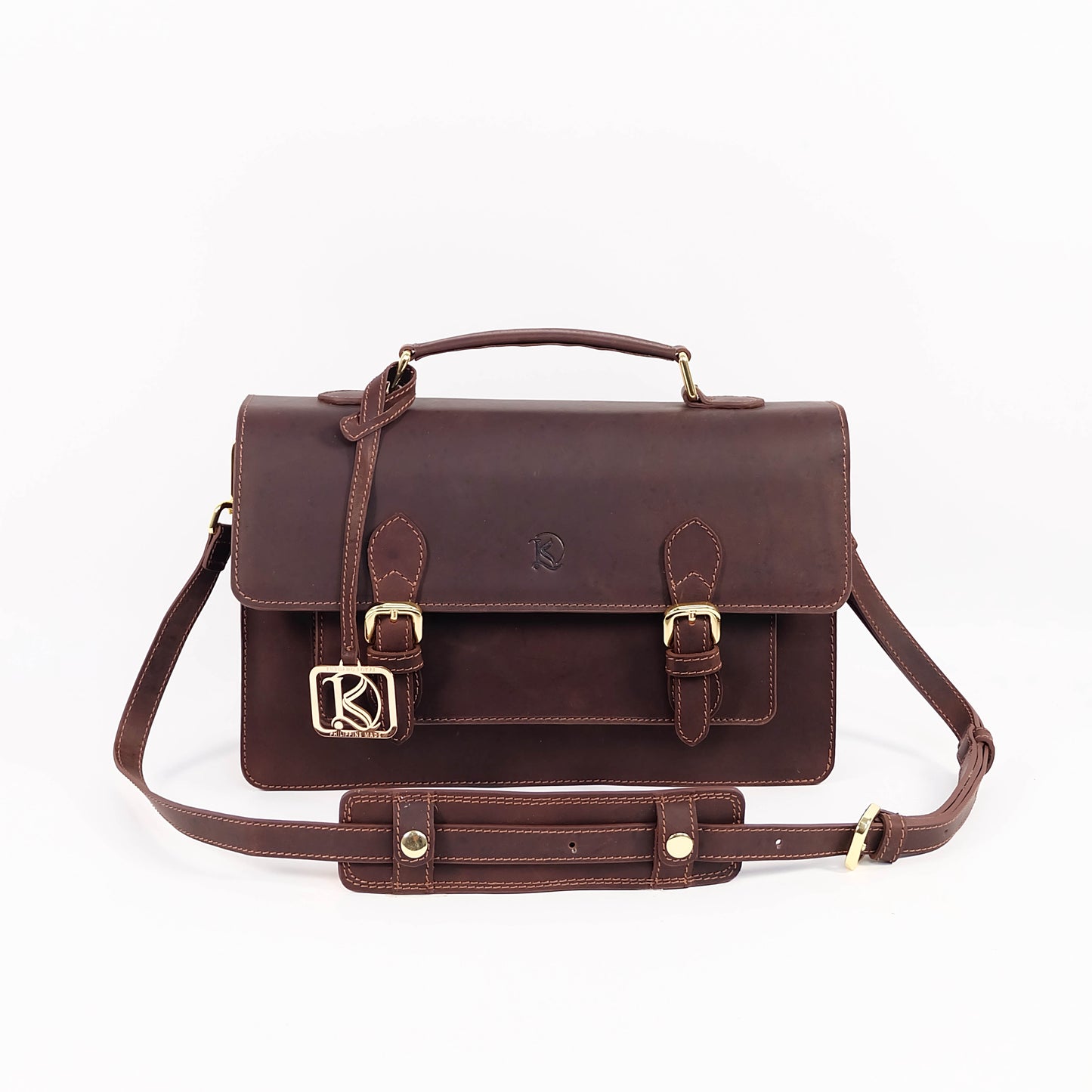 MAHARLIKA Backpack in Vintage Dark Brown -  Genuine Leather