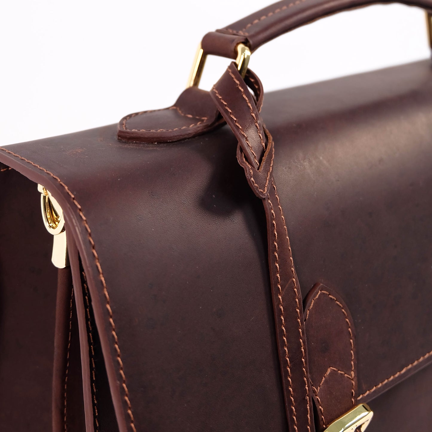 MAHARLIKA Backpack in Vintage Dark Brown -  Genuine Leather