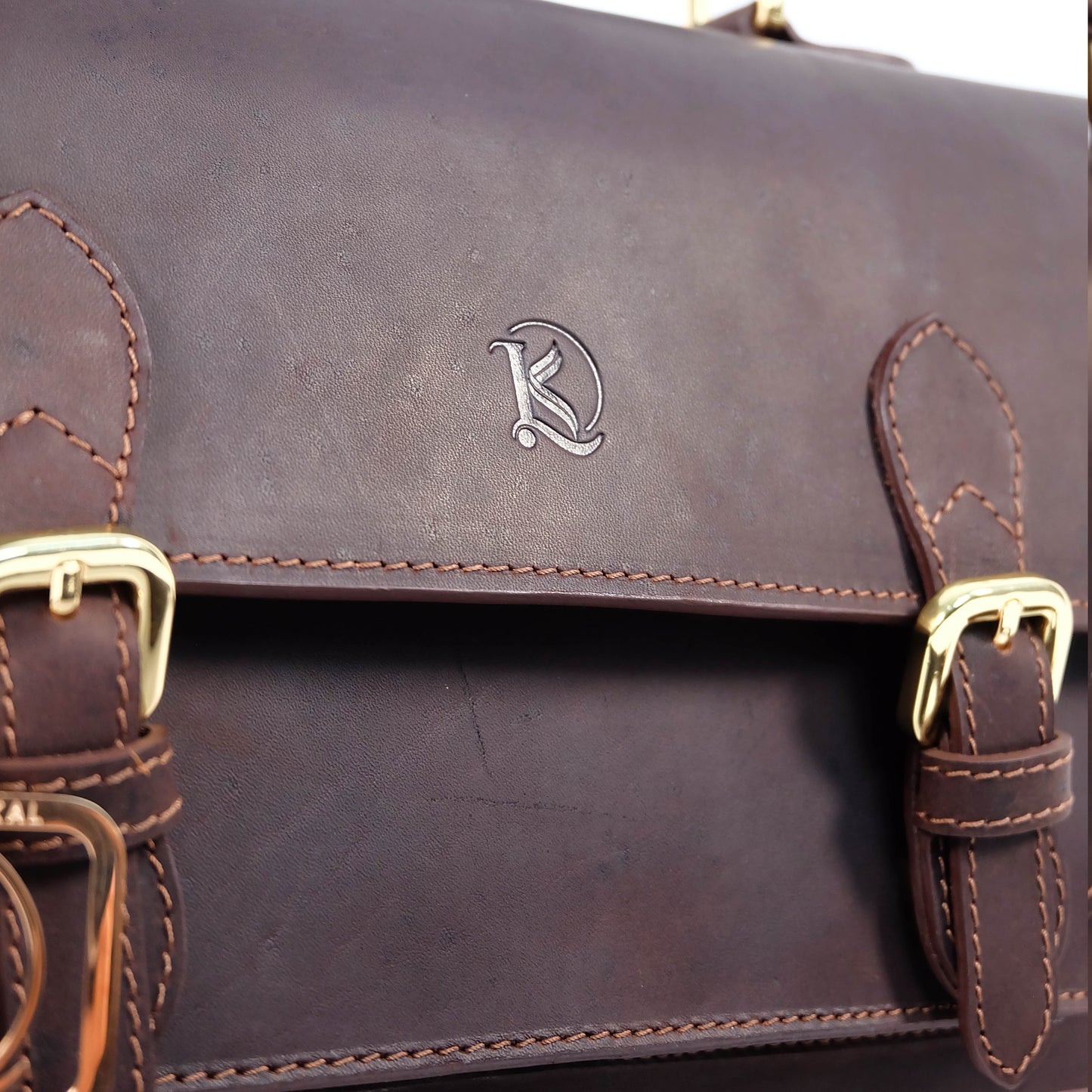 MAHARLIKA Backpack in Vintage Dark Brown -  Genuine Leather