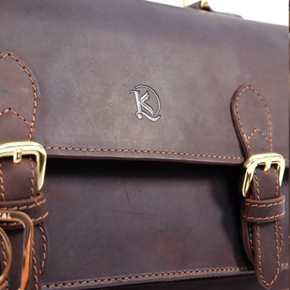MAHARLIKA Backpack in Vintage Dark Brown -  Genuine Leather