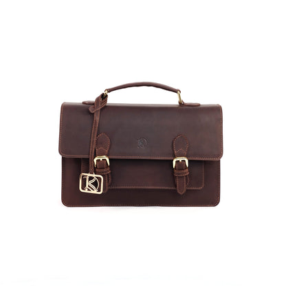 MAHARLIKA Backpack in Vintage Dark Brown -  Genuine Leather