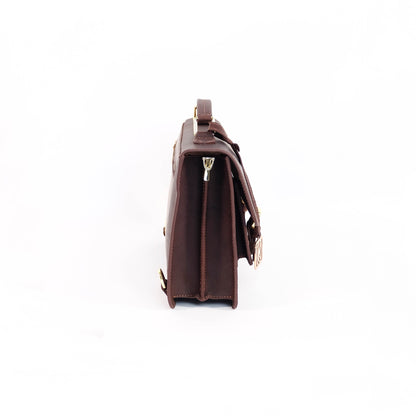 MAHARLIKA Backpack in Vintage Dark Brown -  Genuine Leather