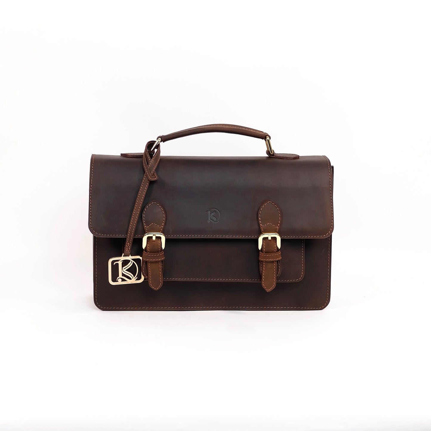 MAHARLIKA Bag in Vintage Dark Brown -  Genuine Leather