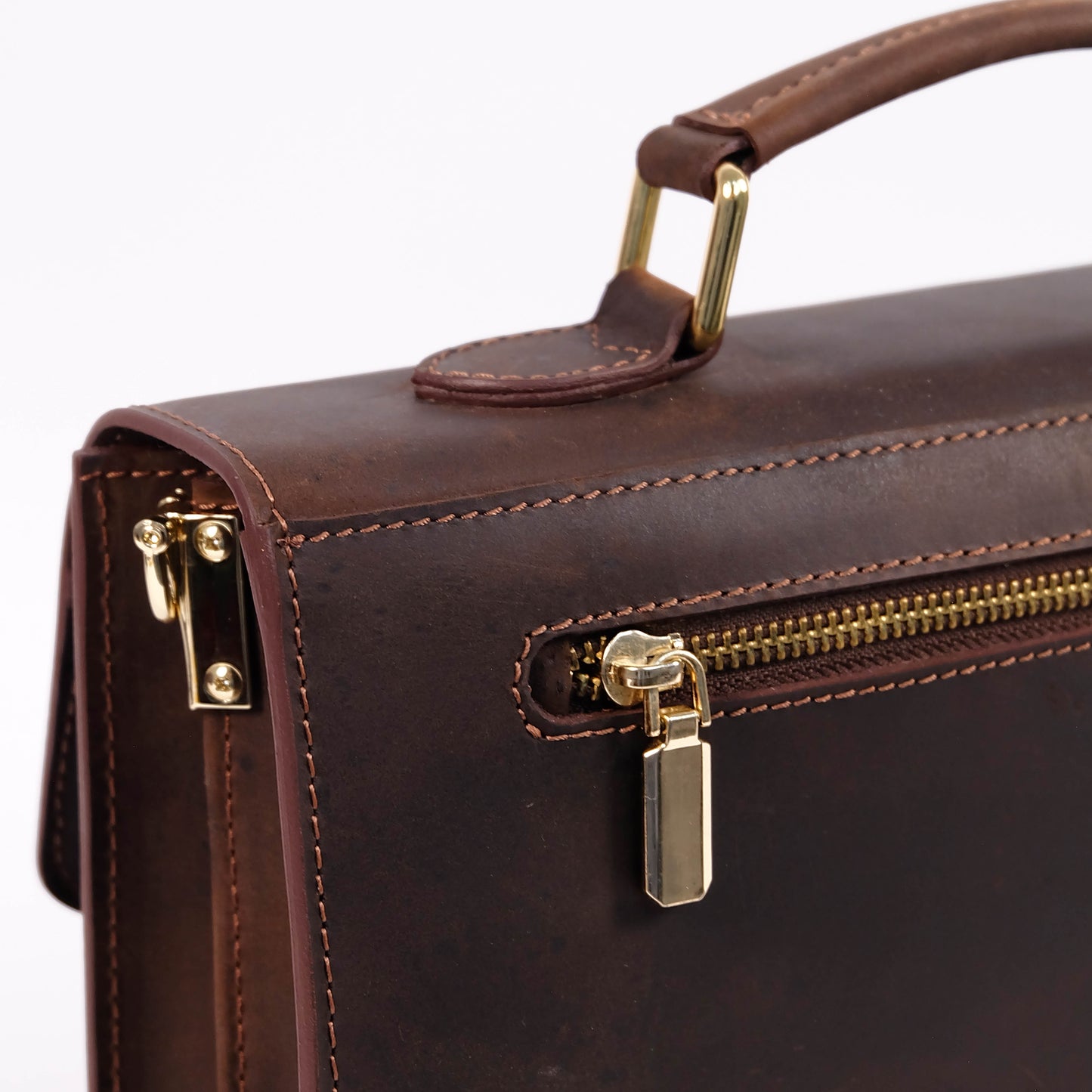 MAHARLIKA Bag in Vintage Dark Brown -  Genuine Leather