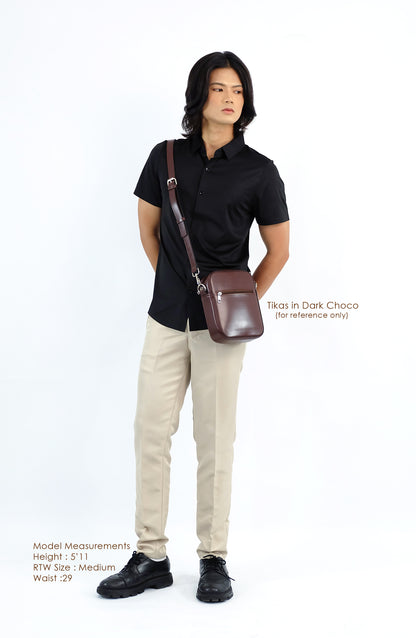 (CLEARANCE) TIKAS Bag in Dark Chocolate - PU Leather
