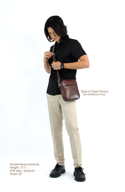 (CLEARANCE) TIKAS Bag in Dark Chocolate - PU Leather
