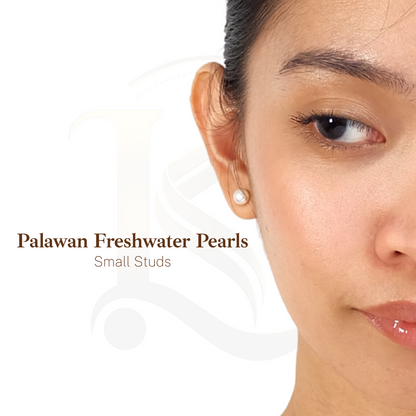 Palawan Freshwater Pearls SMALL Studs - White (5-7mm)